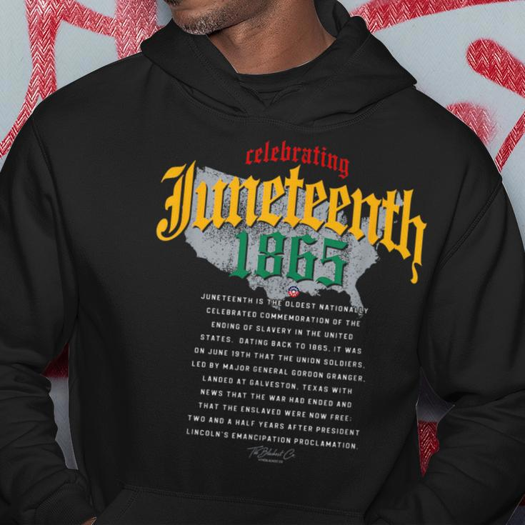 Junenth Ancestors 1865 African American Map Black History Hoodie Unique Gifts