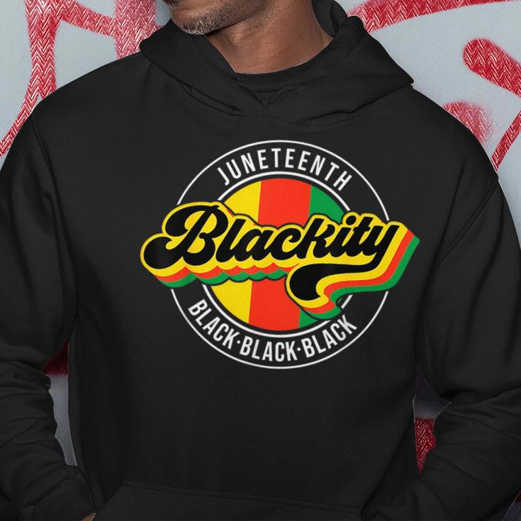 Junenth Blackity Black Freedom African American Vintage Hoodie Unique Gifts