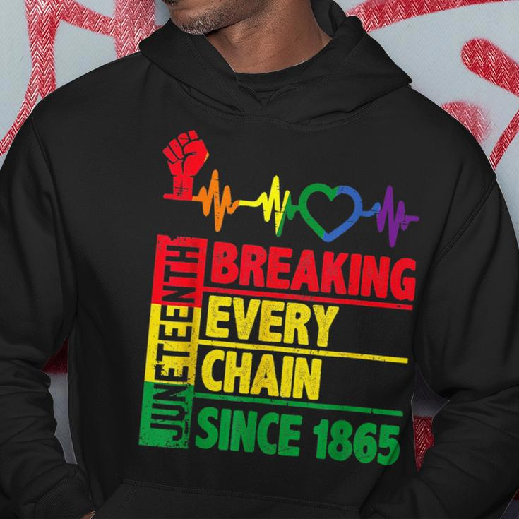Junenth Breaking Every Chain Since 1865 African Freedom Hoodie Funny Gifts