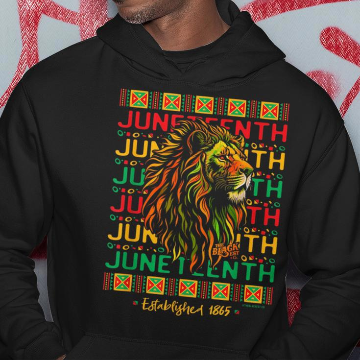 Junenth Lion Freedom Day 1865 Celebrate Black History Hoodie Unique Gifts