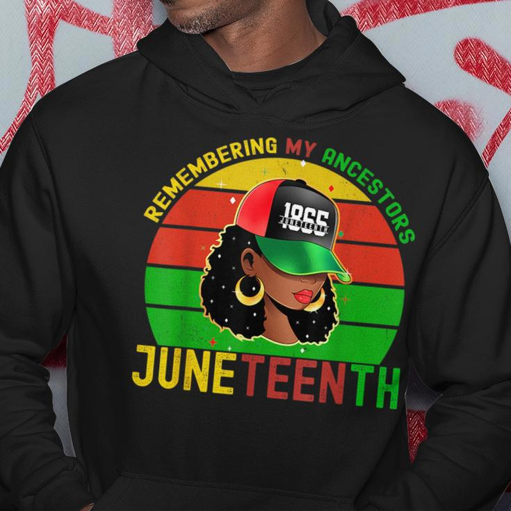 Junenth Remembering My Ancestors Black Freedom Hoodie Funny Gifts