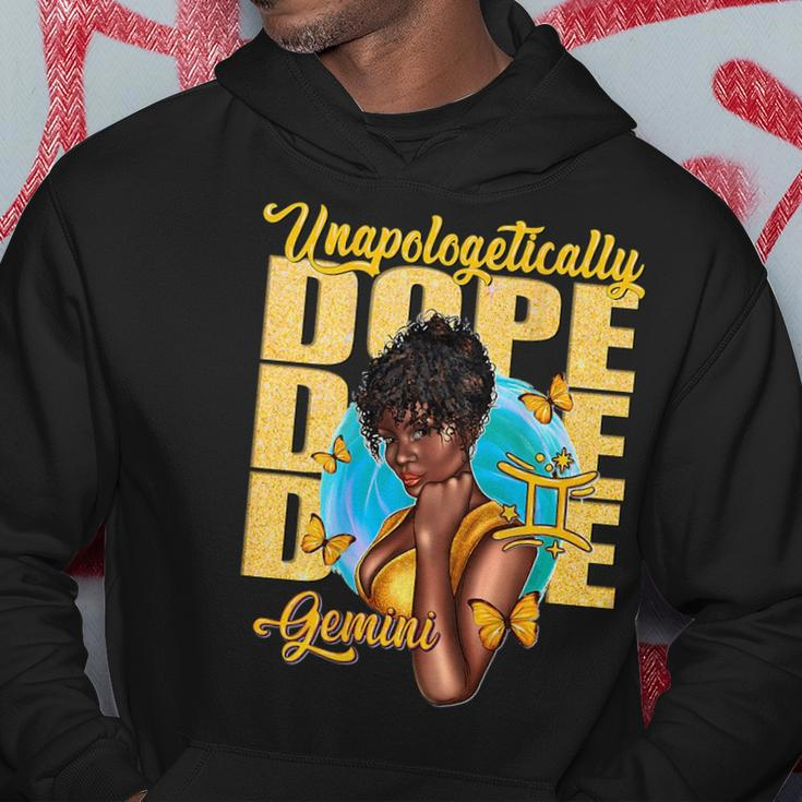 Junenth Unapologetically Dope Gemini Melanin Horoscope Hoodie Unique Gifts