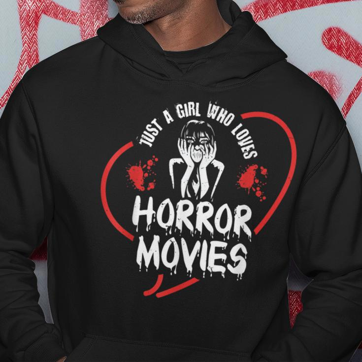 Just A Girl Who Loves Horror Movies Movies Hoodie Unique Gifts