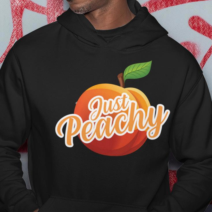 Just Peachy Summer Positive Motivational Inspirational Quote Hoodie Unique Gifts