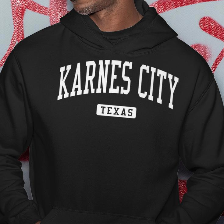 Karnes City Texas Tx Vintage Athletic Sports Hoodie Unique Gifts