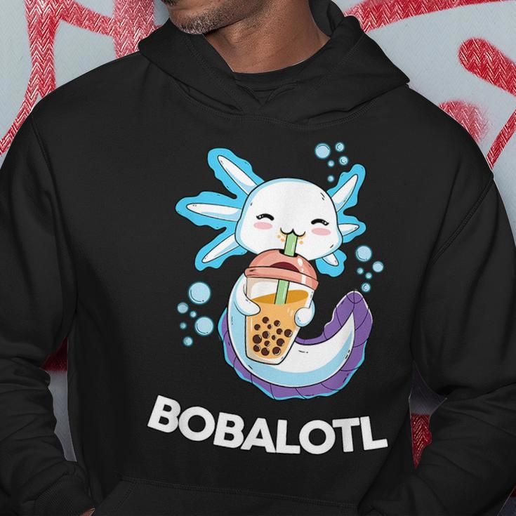 Kawaii Boba Axolotl Bubble Tea Anime Kids N Girls Hoodie Unique Gifts