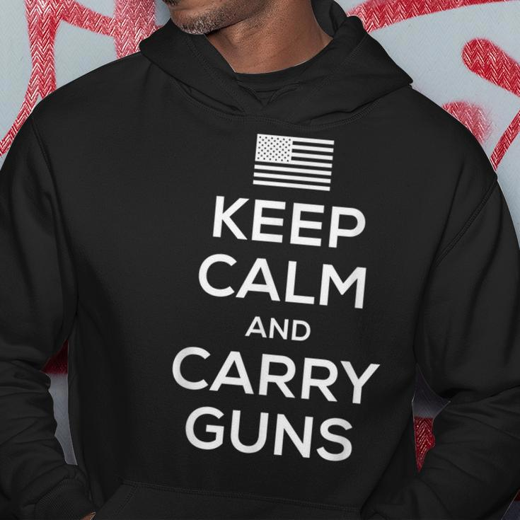 Keep Calm And Carry GunsFor Gun Owners Gun Funny Gifts Hoodie Unique Gifts