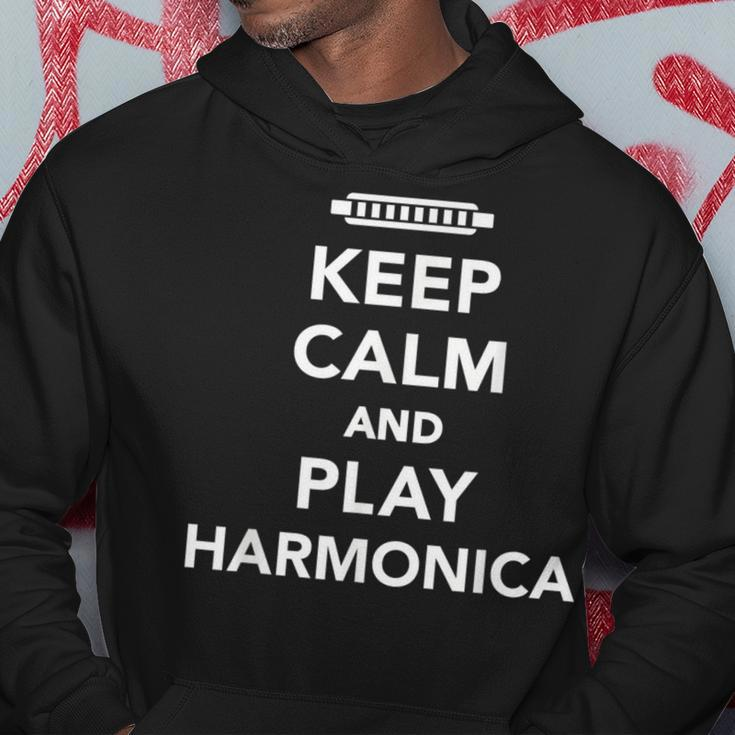 Keep Calm And Play Harmonica Hoodie Unique Gifts