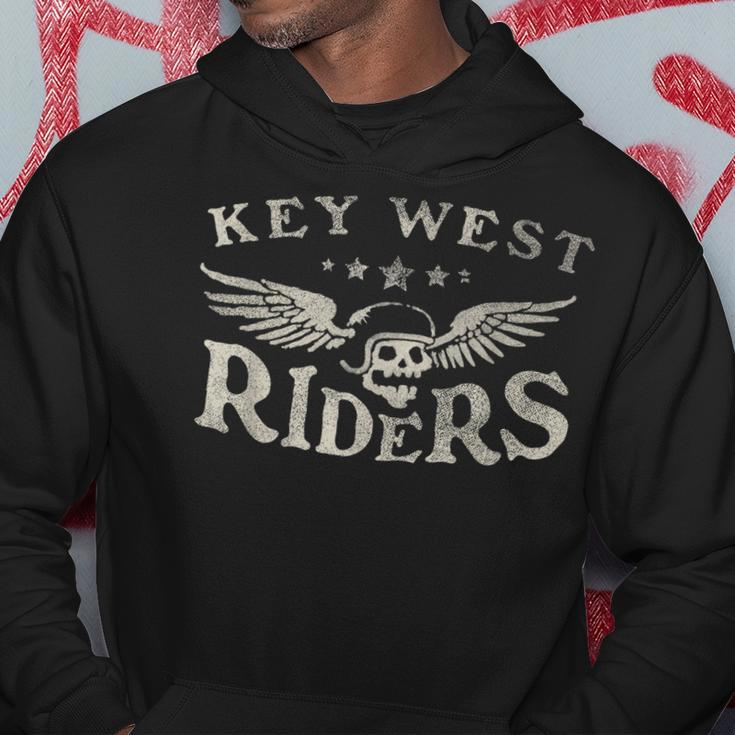 Key West Riders Motorcycle Skull Wings Hoodie Unique Gifts