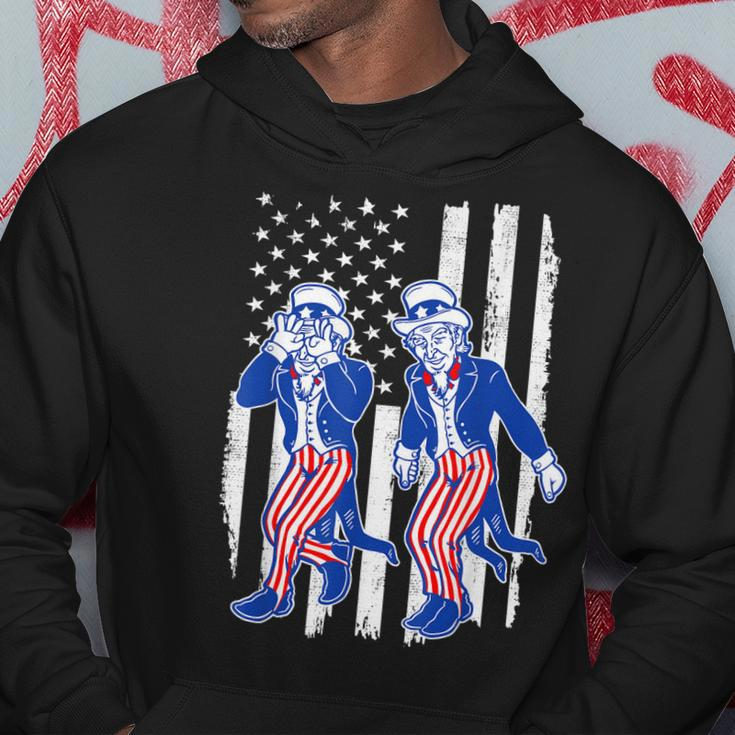 Kids Uncle Sam Griddy Dance 4Th Of July American Flag Hoodie Unique Gifts