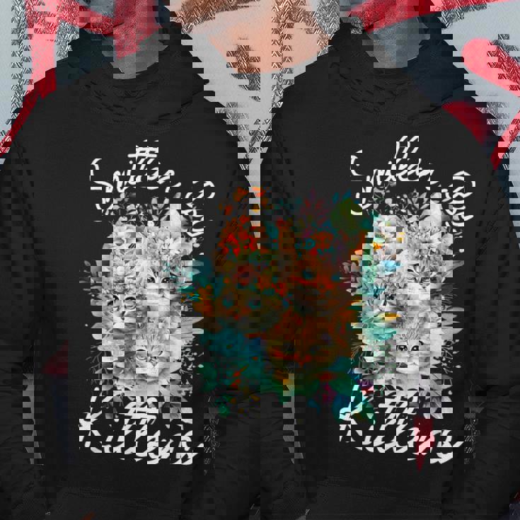 Kitten Lover Smitten By Kittens Cat Lover Cute Kitten Hoodie Unique Gifts