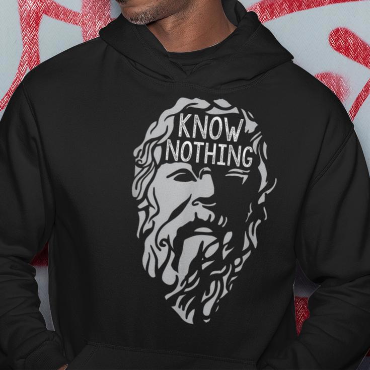 トップス THE TOE Socrates Hoodie Sweat Know Nothing Socrates Philosophy History Quote Hoodie | Mazezy