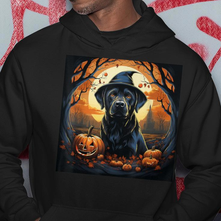 Labrador Witch With Pumpkin Halloween Costume Lab Lover Hoodie Funny Gifts