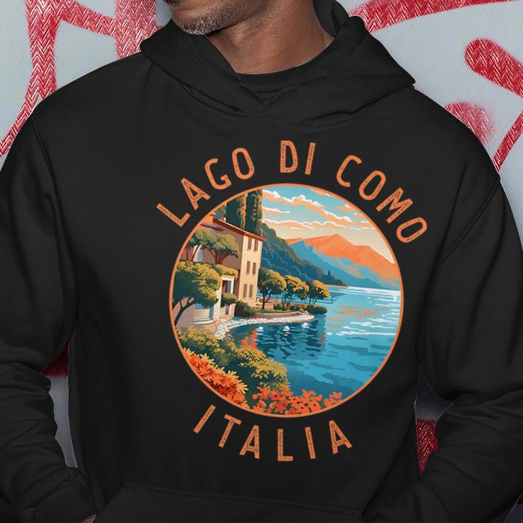 Lago Di Como Italia Distressed Circle Vintage Hoodie Funny Gifts