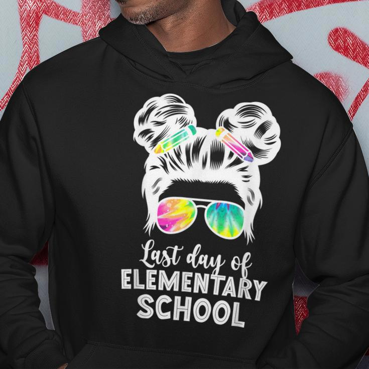 Last Day Of Elementary School Graduation Messy Buns Hoodie Unique Gifts