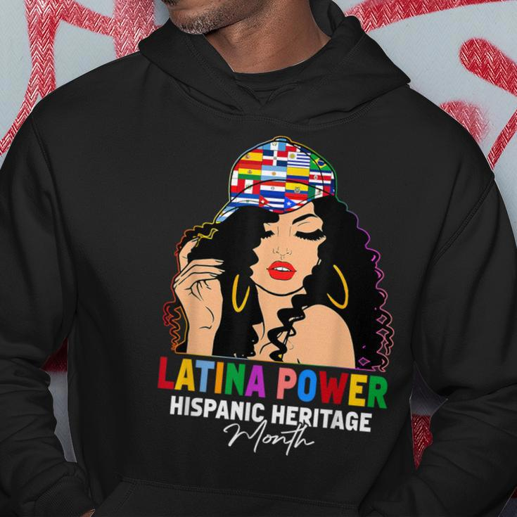 Latina Power Hispanic Heritage Month Country Flags Hoodie Funny Gifts