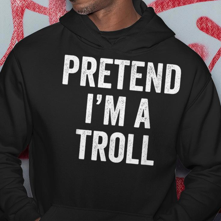 Lazy Halloween Costume Last Minute Gift Pretend Im A Troll Halloween Funny Gifts Hoodie Unique Gifts