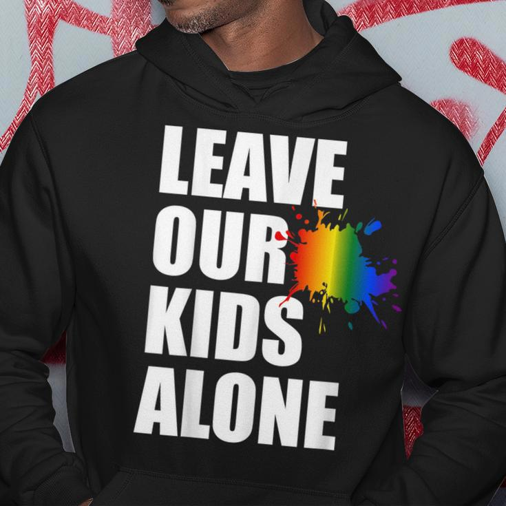 Leave Our Kids Alone Usa Pride Flag Antiwoke Anti Liberal Pride Month Funny Designs Funny Gifts Hoodie Unique Gifts