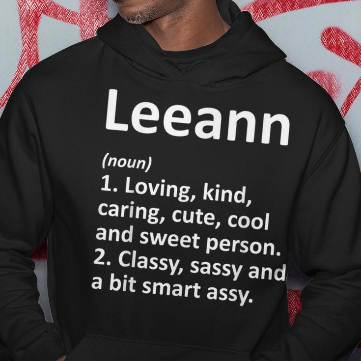 Leeann Definition Personalized Name Funny Birthday Gift Idea Definition Funny Gifts Hoodie Unique Gifts