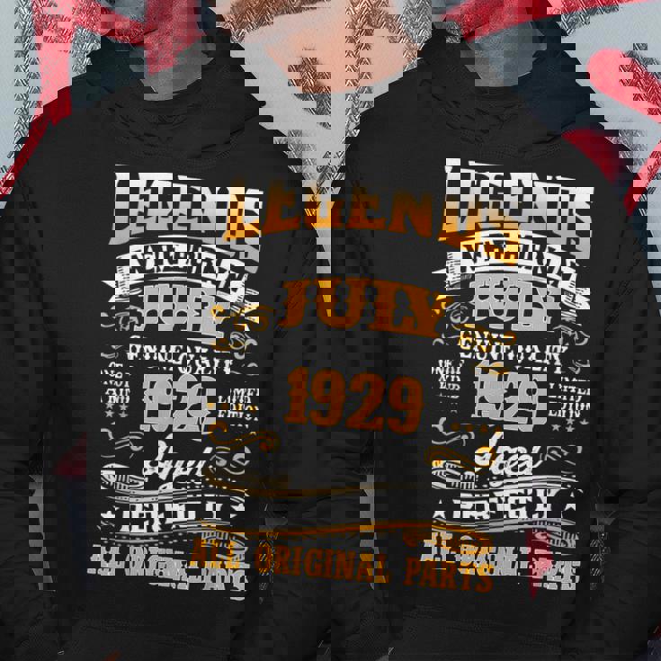 Legend Born July 1929 90Th Birthday 90 Year Old Gift 90Th Birthday Funny Gifts Hoodie Unique Gifts