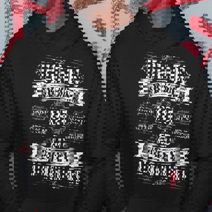 Legends Born In 1981 42Nd Birthday 42 Years Old Bday Men Hoodie Unique Gifts