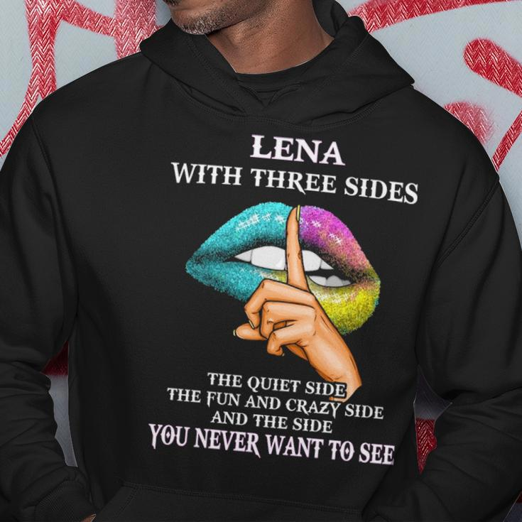 Lena Name Gift Lena With Three Sides Hoodie Funny Gifts