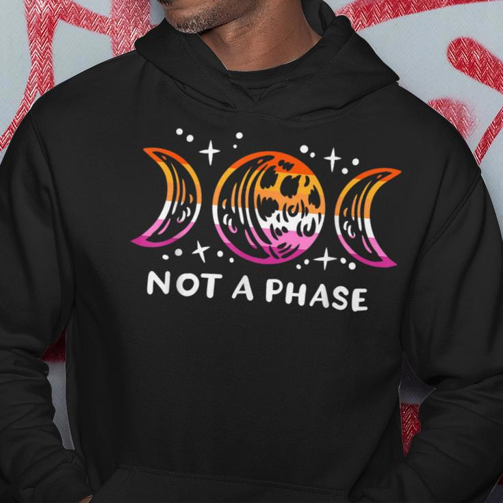 Lesbian Pride Funny Not A Phase Lunar Moon Lgbt Gender Queer Hoodie Unique Gifts
