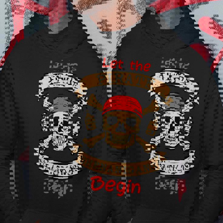 Let The Pirate Shenanigans Begin Skull Fun Halloween Costume Hoodie Personalized Gifts