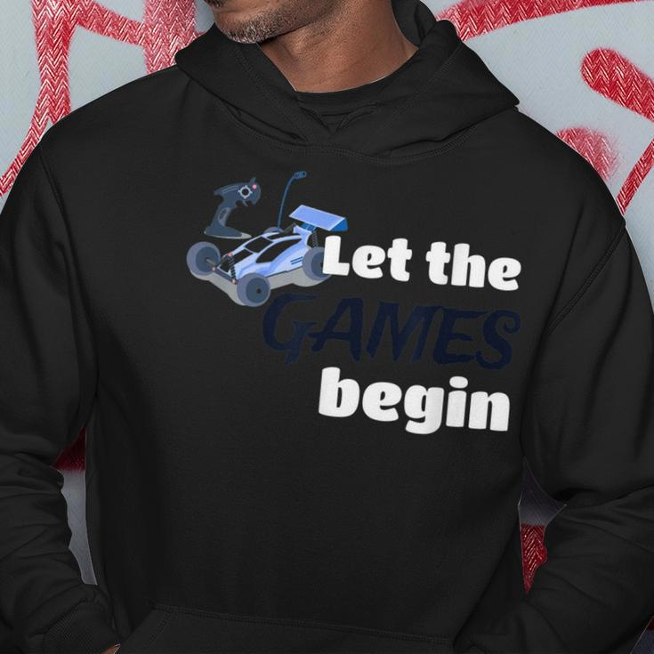 Let The Games Begin Rc Racing Racers Car Sports Buggy Hoodie Unique Gifts