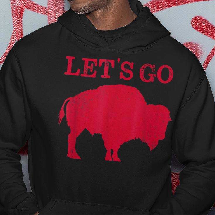 Lets Go Buffalo New York Bflo Wny Vintage Football Hoodie Unique Gifts