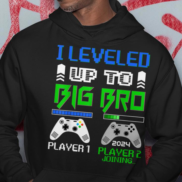 Leveled Up To Big Brother 2024 Cute Im Going To Be A Big Bro Funny Gifts For Brothers Hoodie Unique Gifts
