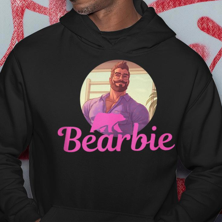 Lgbt Daddy Bearbie Gay Pride Month - Handsome Bear Cub Dad Hoodie Funny Gifts