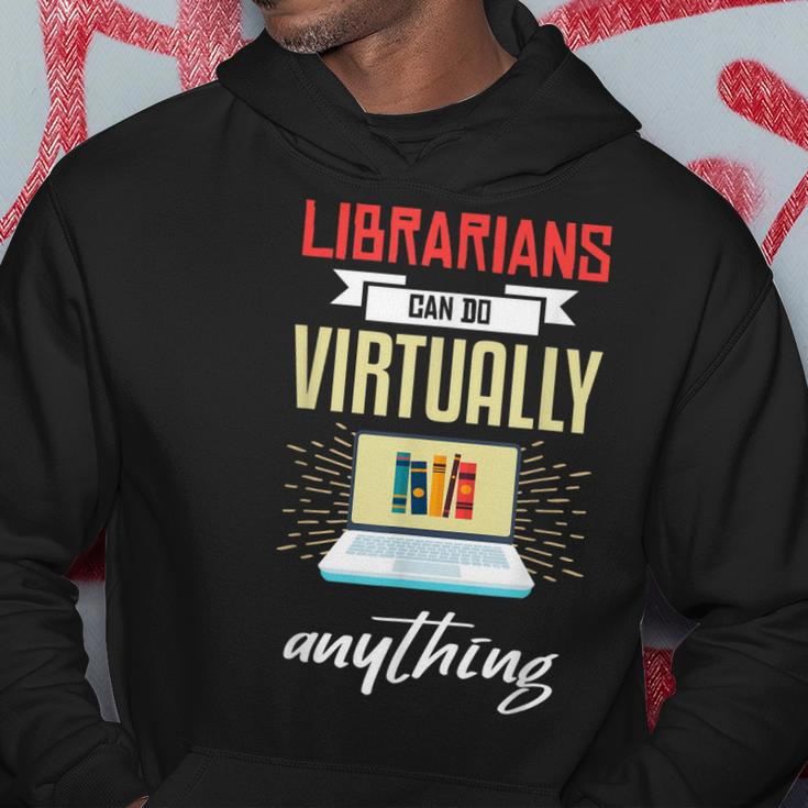 Librarian Funny Virtual Librarian Humor Library Gift  Hoodie Personalized Gifts