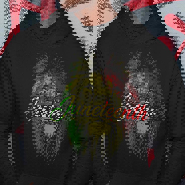 Lion Junenth Cool Black History African Flag Junenth Hoodie Unique Gifts