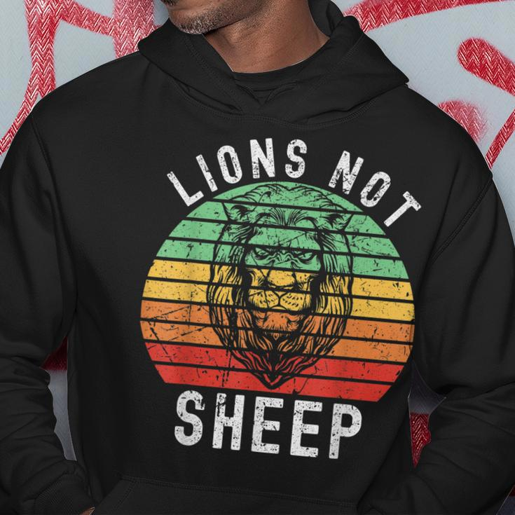 Lions Not Sheep Vintage Retro Hoodie Unique Gifts