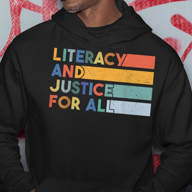Literacy And Justice For All Protect Libraries Banned Books Hoodie Unique Gifts