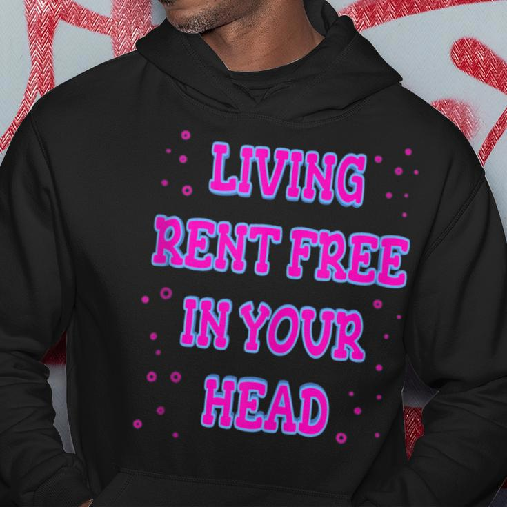 Living Rent Free In Your Head Funny Thoughts Thinking About Hoodie Unique Gifts