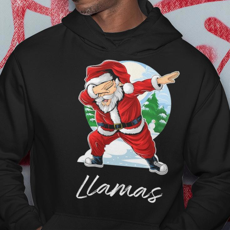 Llamas Name Gift Santa Llamas Hoodie Funny Gifts