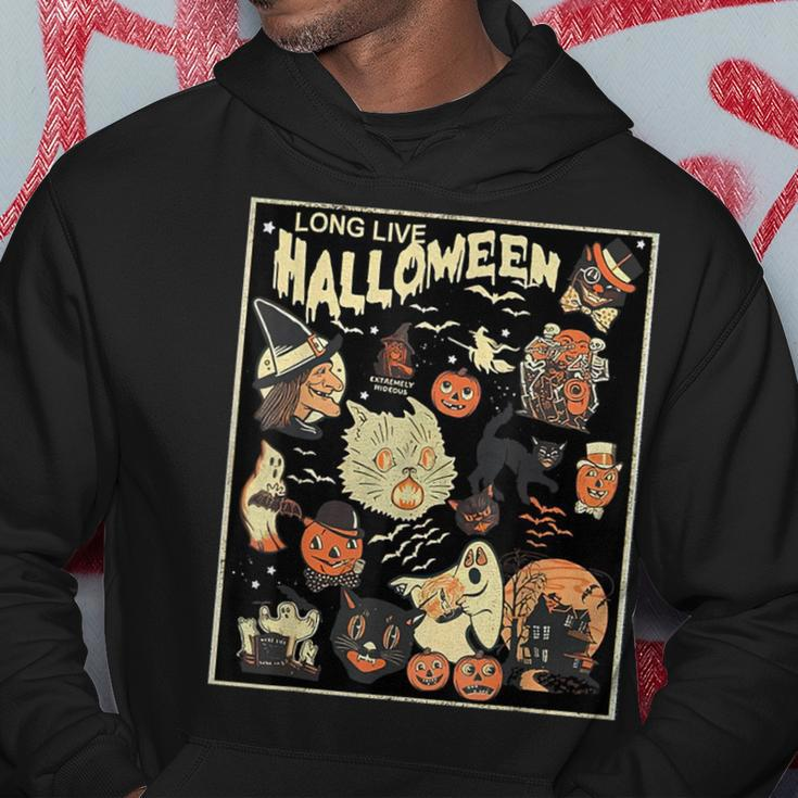Long Live Halloween Pumpkin Cat Witch Hoodie Unique Gifts