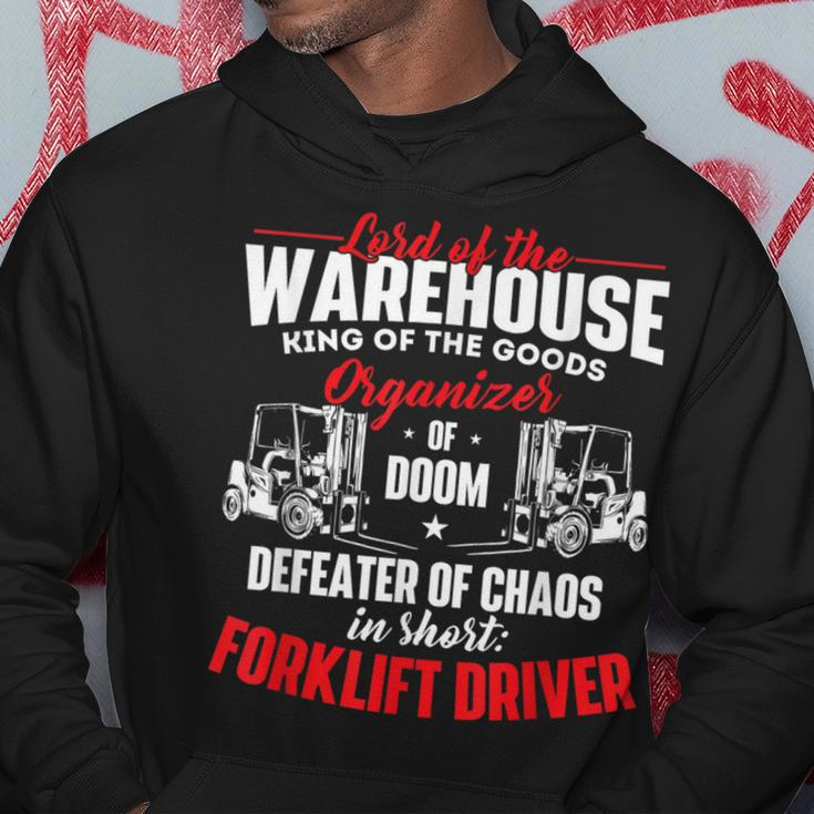 Lord Of The Warehouse Forklift Driver Fork Stacker Operator Hoodie Unique Gifts