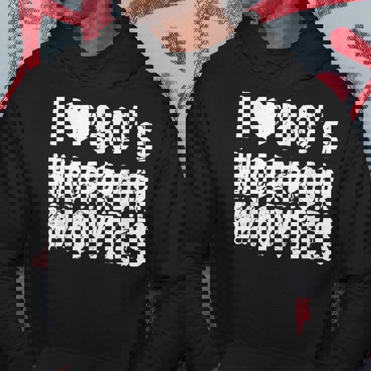 I Love 80S Horror Movies Scary Halloween Moviees Vintage Scary Halloween Hoodie Unique Gifts