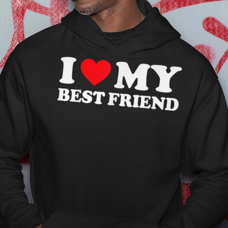 I Love My Best Friend I Heart My Best Friend Bff Hoodie Personalized Gifts