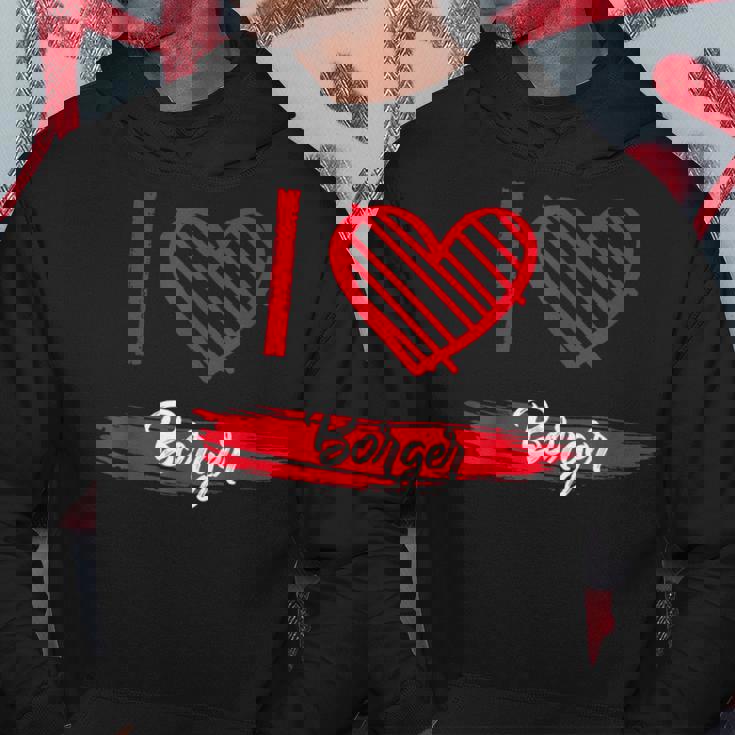 I Love Borger I Heart Borger Hoodie Unique Gifts