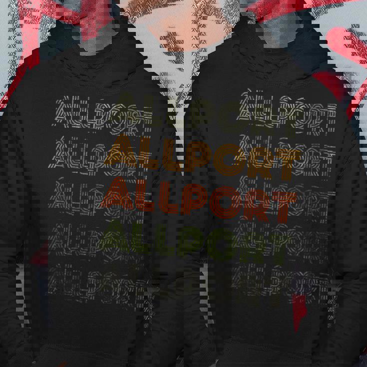 Love Heart Allport Grunge Vintage Style Black Allport Hoodie Unique Gifts