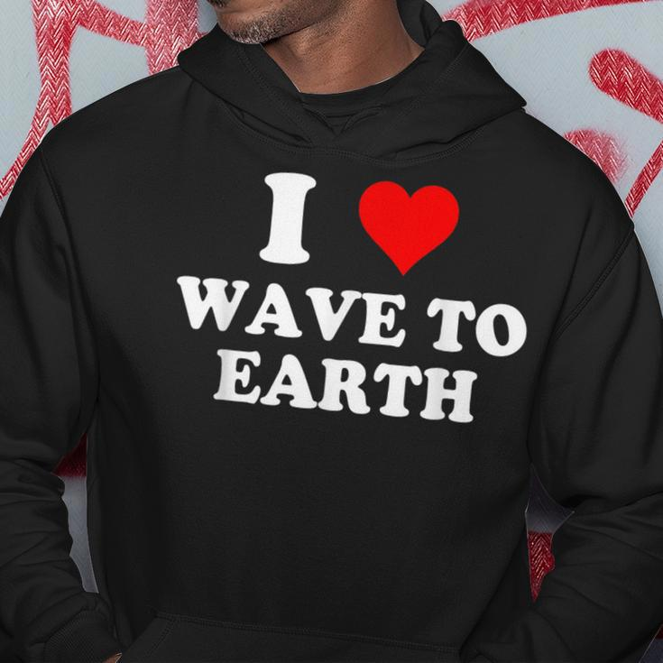 I Love Wave To Earth I Heart Wave To Earth Red Heart Hoodie Funny Gifts