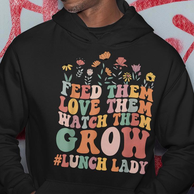 Lunch Lady Feed Them Love Them Watch Them Back To School Hoodie Unique Gifts