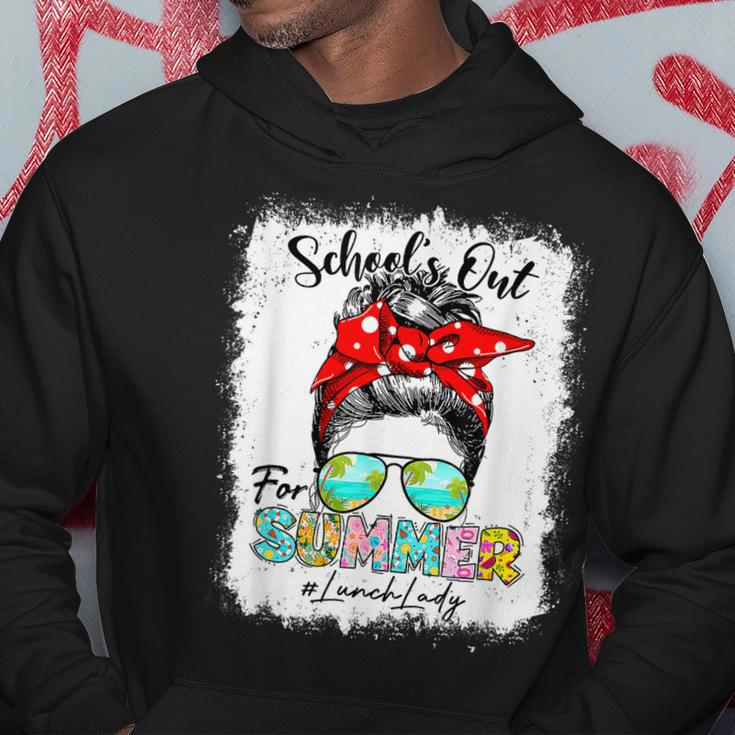 Lunch Lady Schools Out Summer Messy Bun Last Day Of School Hoodie Unique Gifts