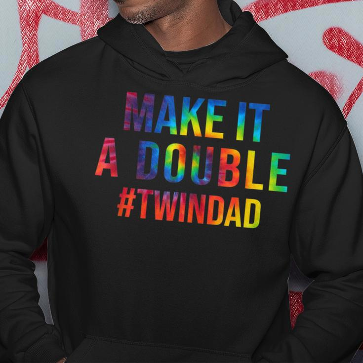 Make It A Double Twin Dad Expecting Twins Baby Announcement Hoodie Unique Gifts