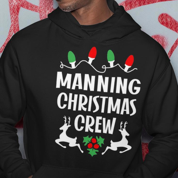 Manning Name Gift Christmas Crew Manning Hoodie Funny Gifts