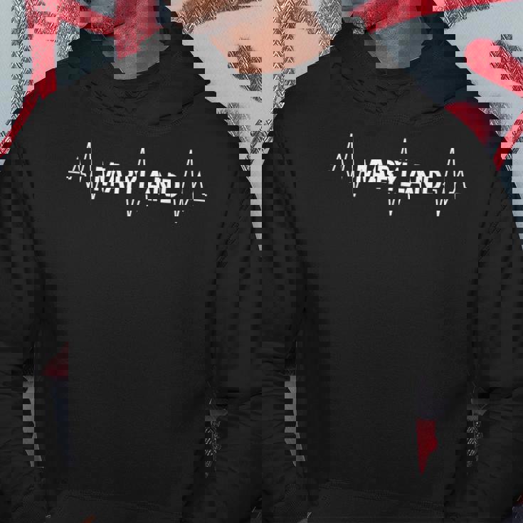 Maryland Gift Heartbeat National Pride Pulse Patriot Hoodie Unique Gifts